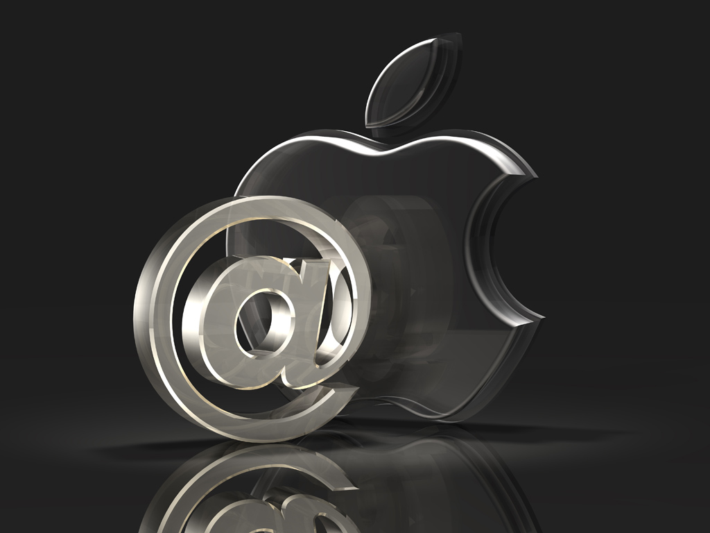 3d glass apple logos by norebbo