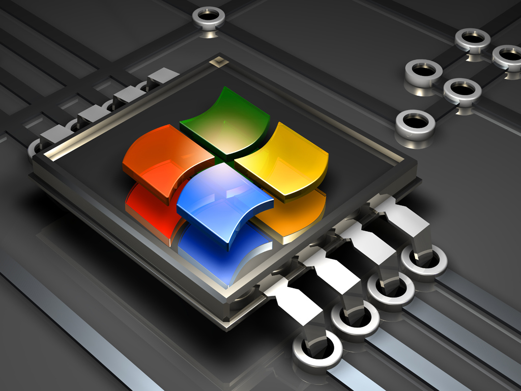 3d Microsoft logos by norebbo