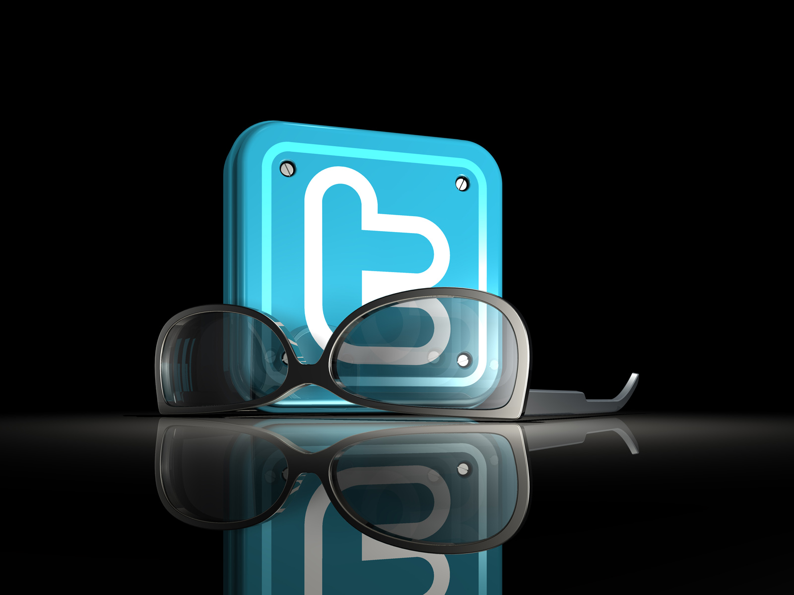 3d twitter logos by norebbo