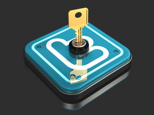 Lock Twitter Icon A collection of ultra-cool vintage 3d Twitter logo illustrations – Norebbo