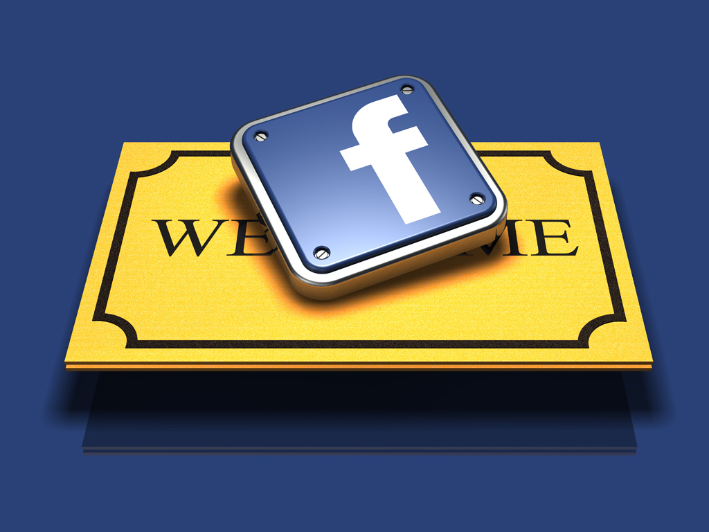 3d facebook logo