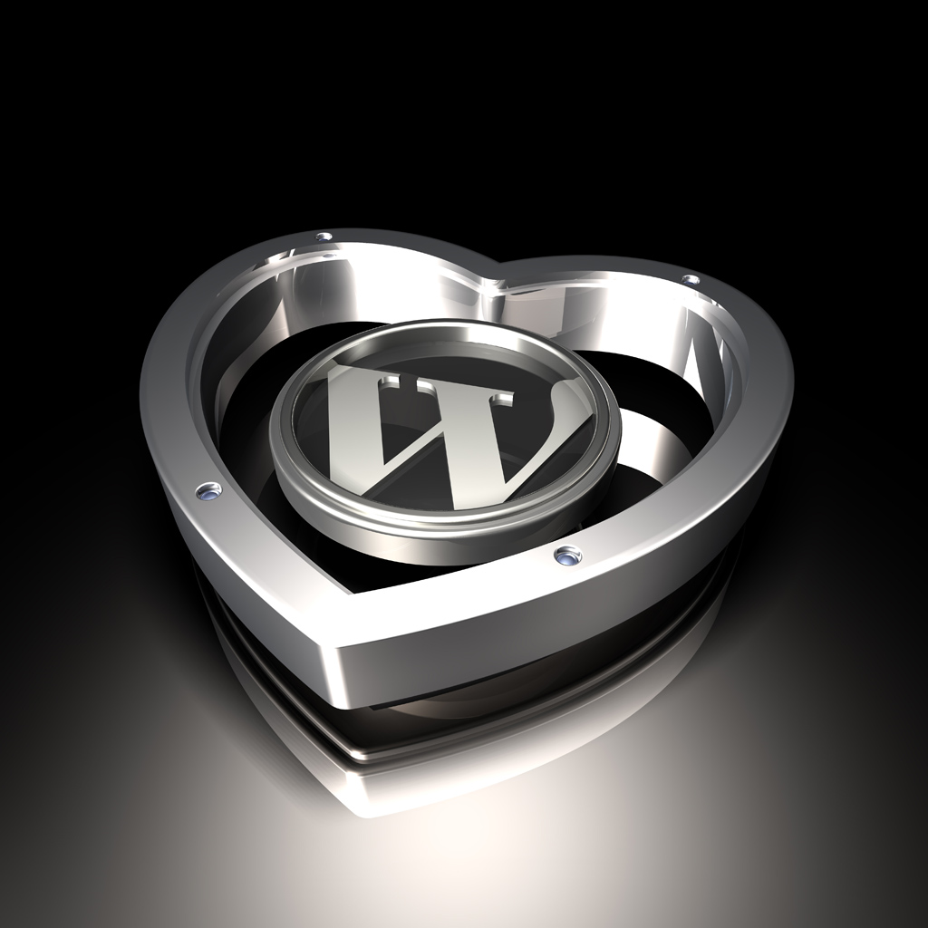 Metal WordPress logos