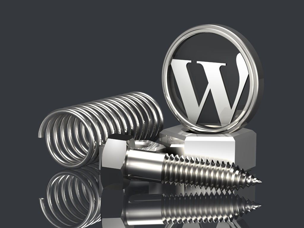 Metal WordPress logos