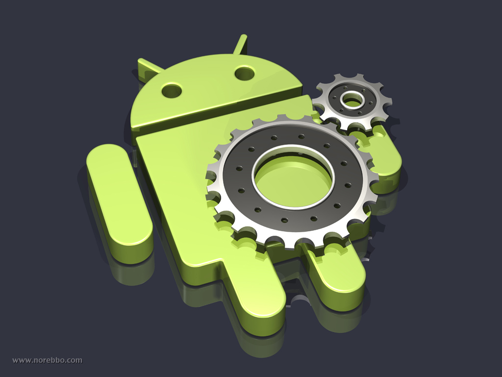 3d android logos