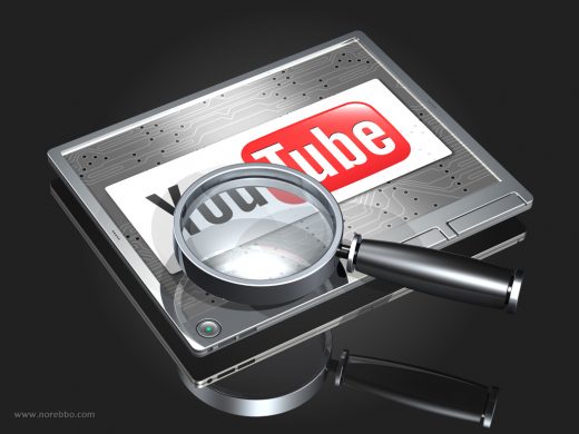 Six 3d Illustrations featuring the YouTube logo