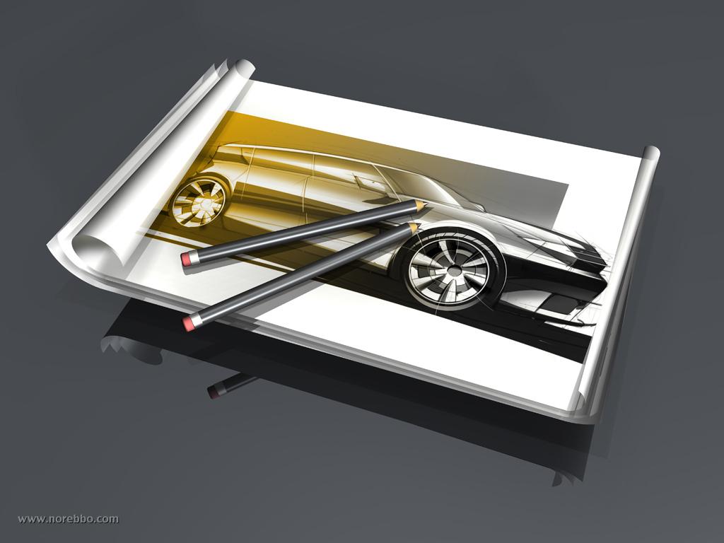 Car design illustrations
