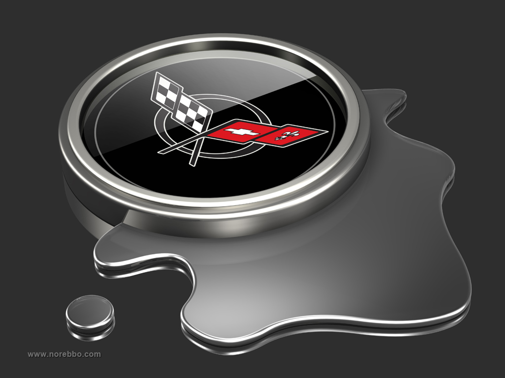 Corvette logo illustrations rendered with a variety of objects - Norebbo. s...