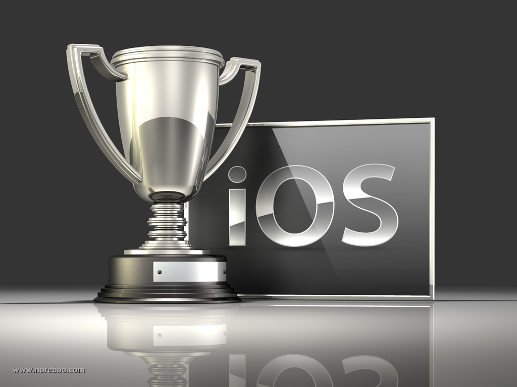 3d apple iOS logo