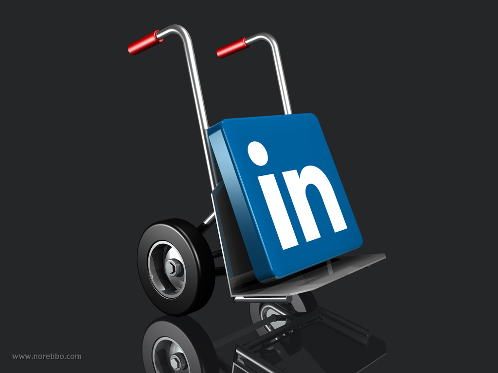 3d LinkedIn logo icon