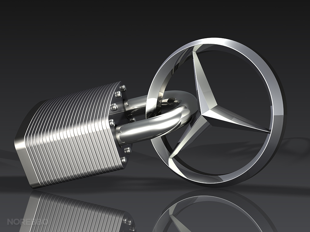 3d Mercedes Benz logo