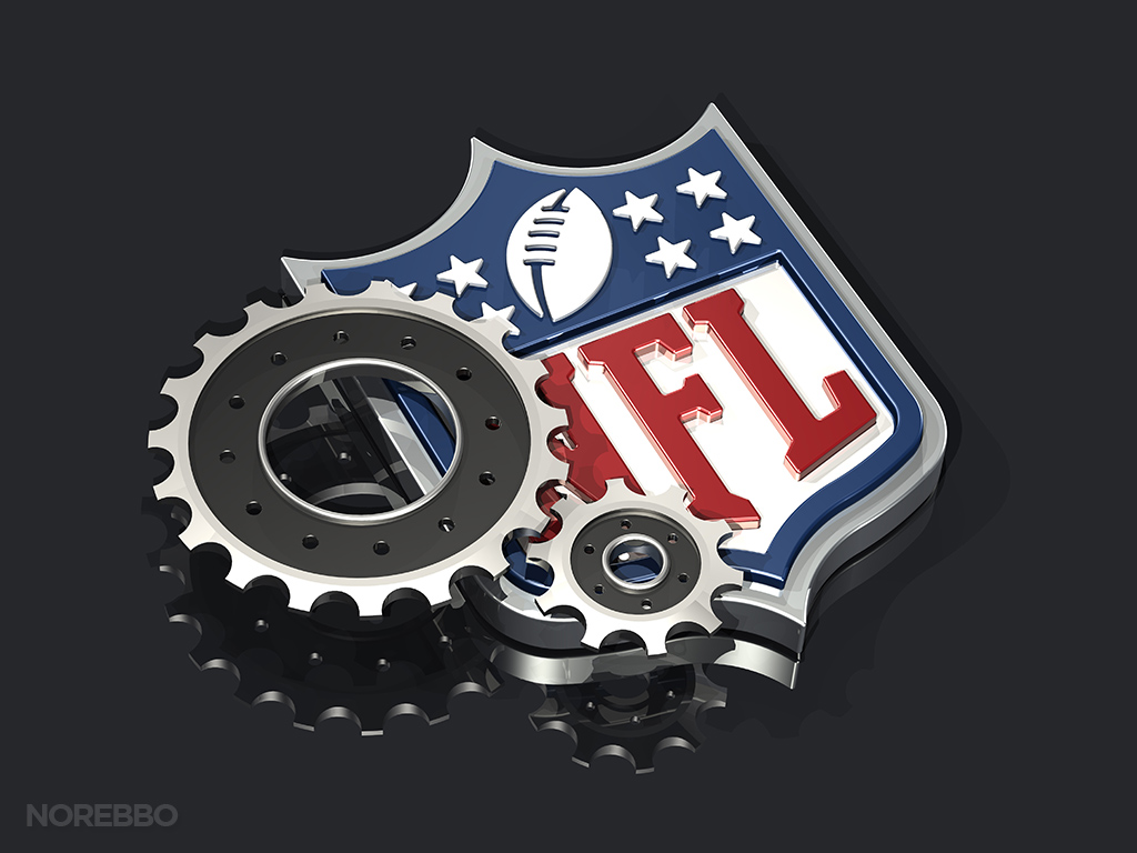 3d NFL logo