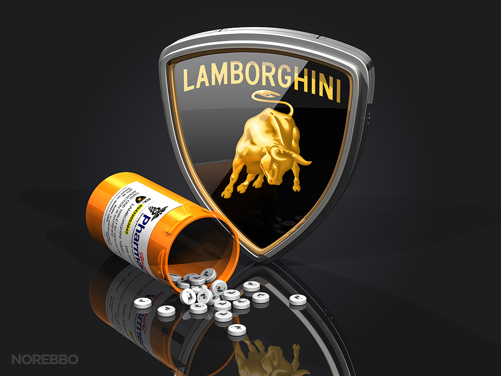 Lamborghini Logo Illustrations - Norebbo