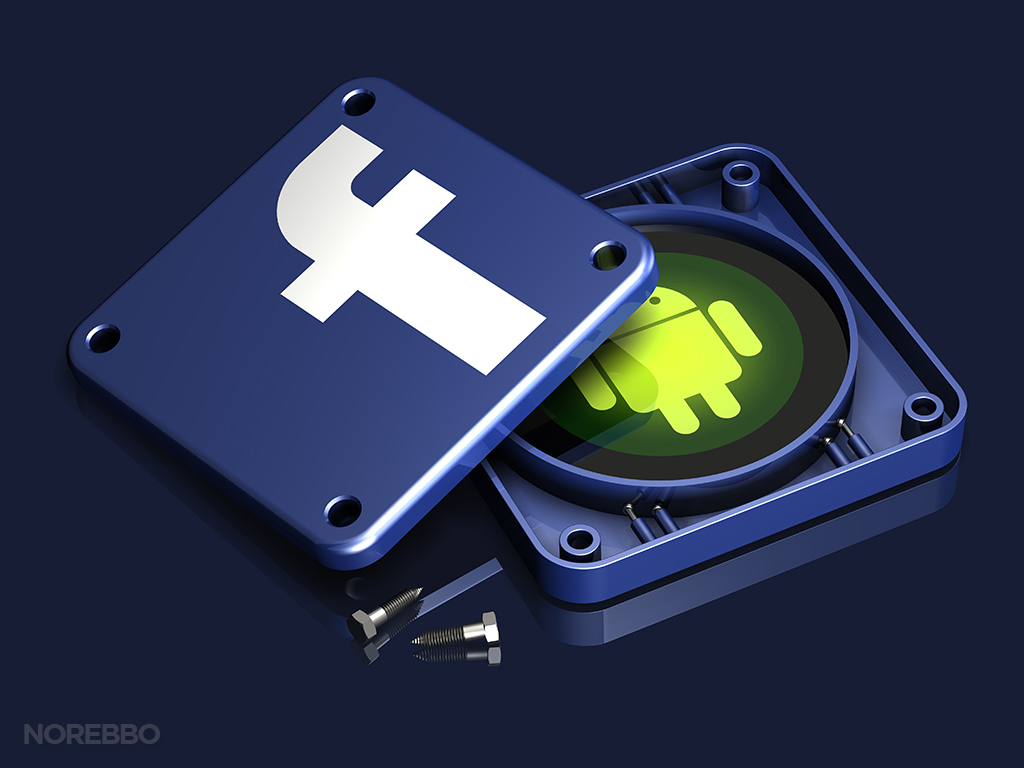 facebook for android illustration