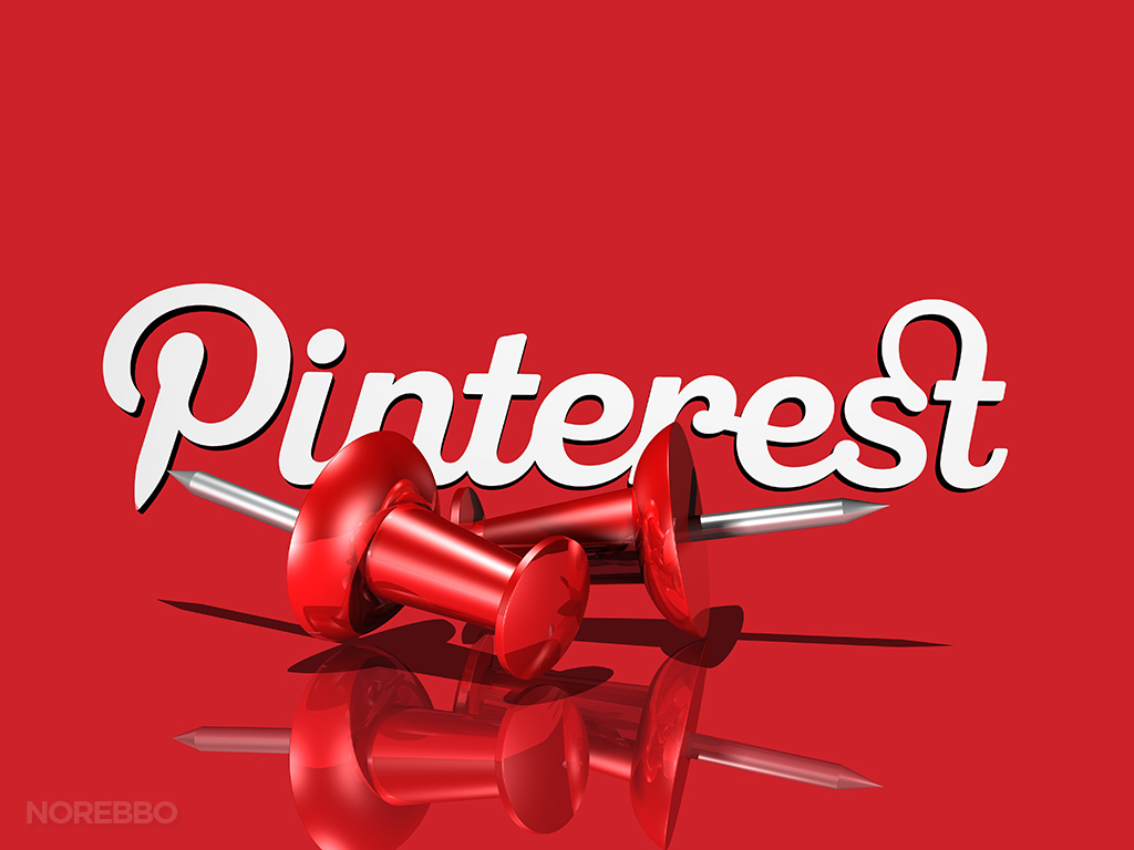 pinterest logo and pins