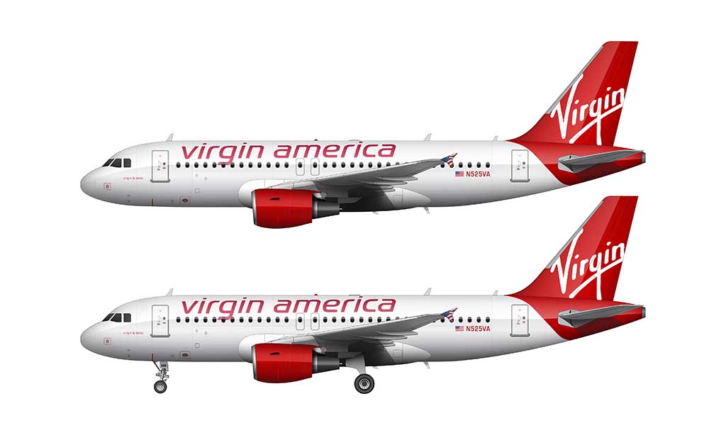 Virgin America a319 livery