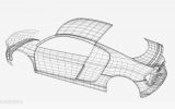 Audi R8 3d wireframe
