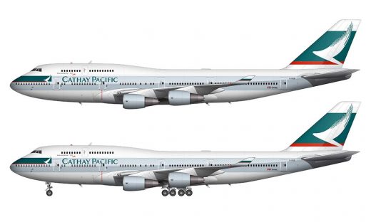 A closer look at the Cathay Pacific livery