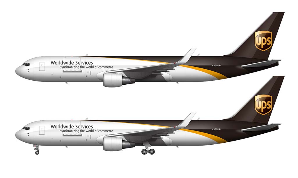 UPS 767-300F drawing