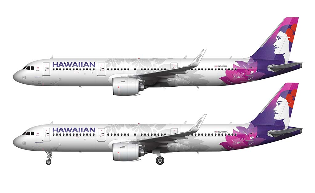 new Hawaiian Airlines livery