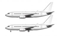 boeing 737-700 side view illustration