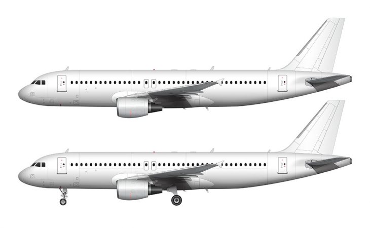 A320 blank illustration