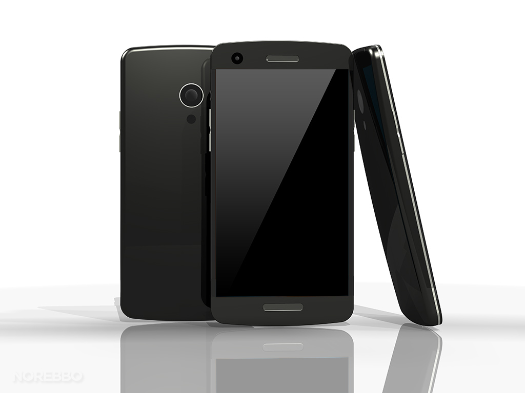 Black Smartphone with Blank Screen