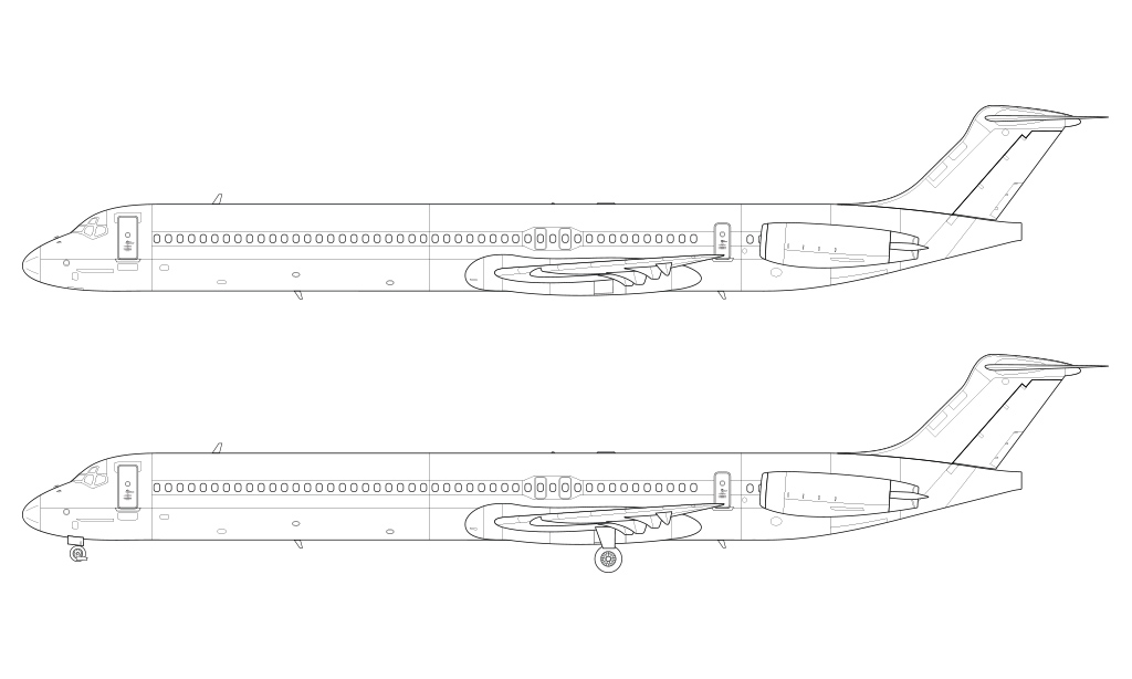 md-80 line drawing