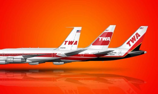 How the final 3 TWA liveries evolved from one to the next