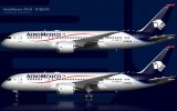 AeroMexico 787-8 side view rendering