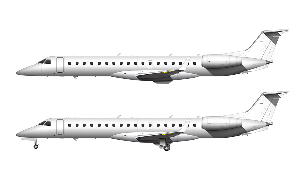 ERJ-145XR side view