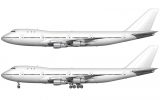 Boeing 747-100 white template