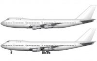 Boeing 747-100 white template