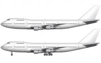 white Boeing 747-200 with Pratt & Whitney engines