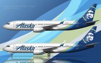 Alaska Airlines new livery