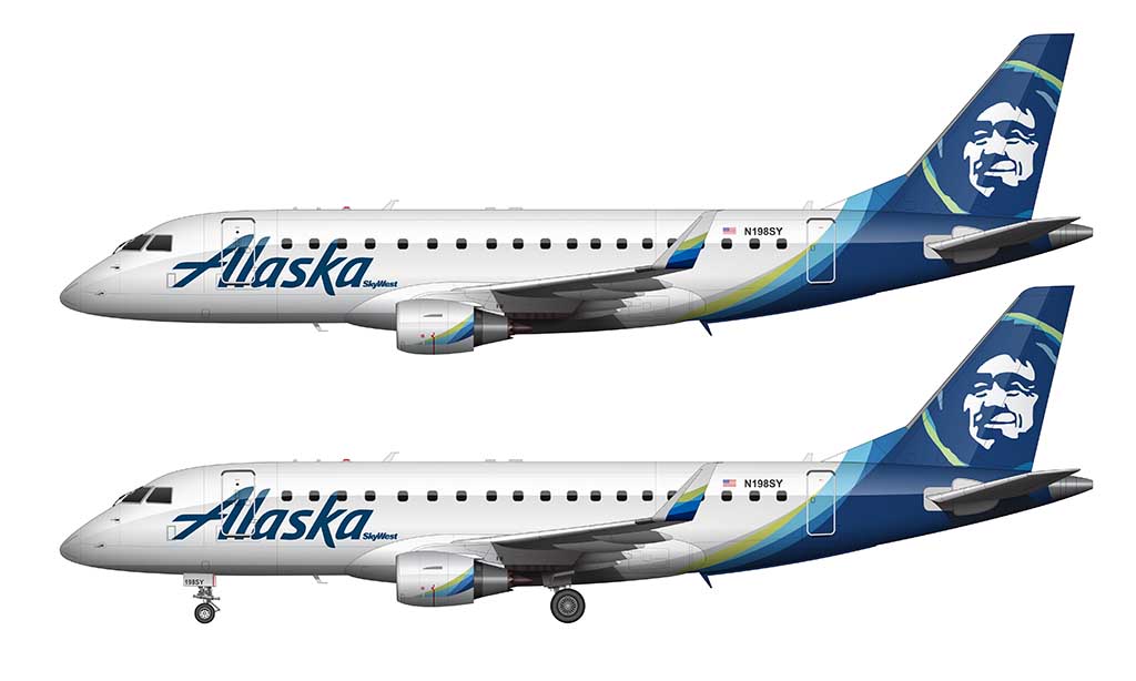 Alaska Embraer 175 livery