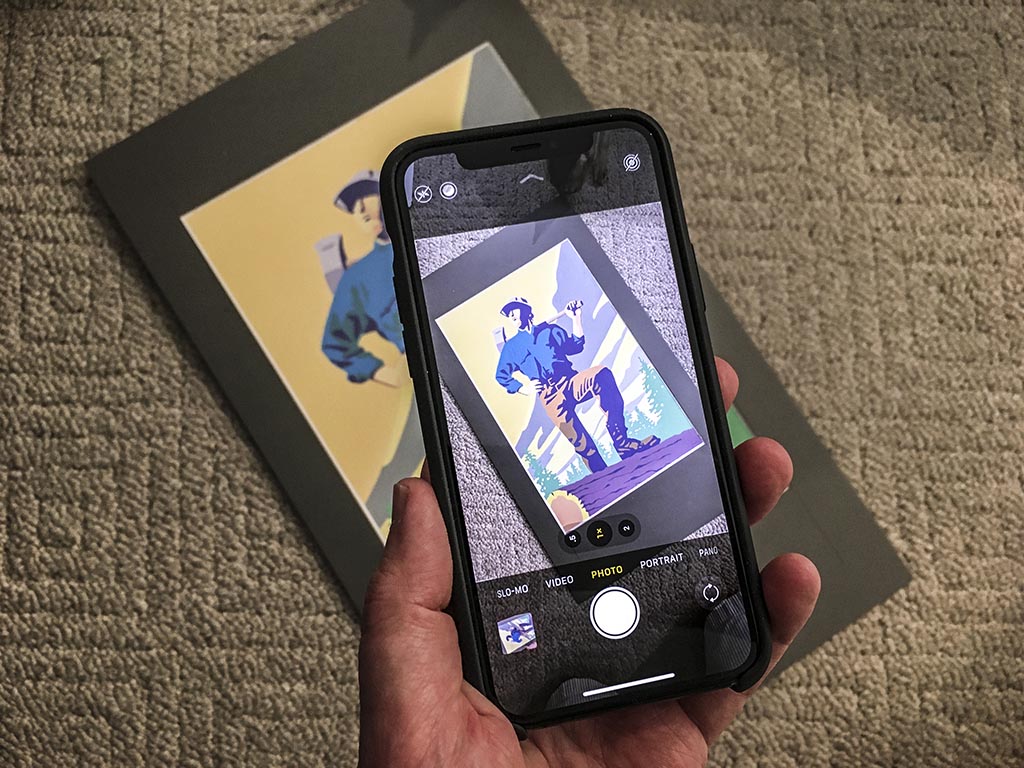 digitizing old artwork with phone