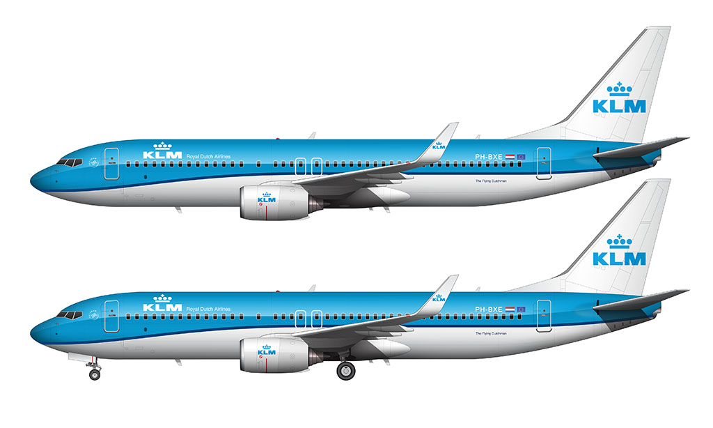 KLM new livery 737-800