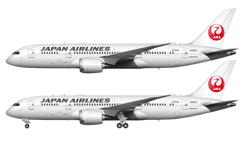 Japan Airlines Tsurumaru livery Boeing 787-8