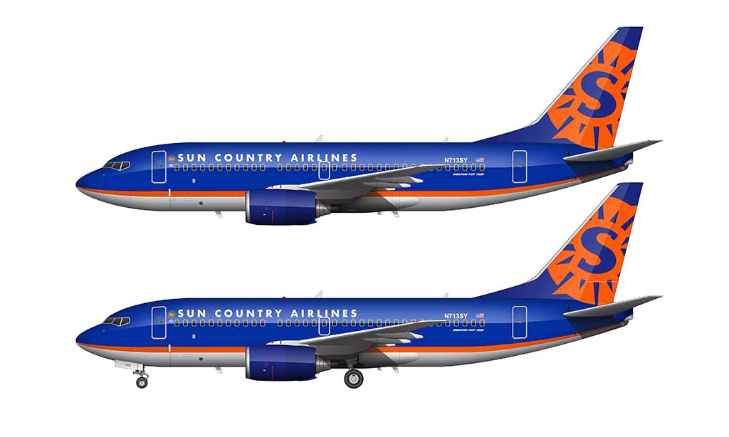 Sun country simplified 2016 livery