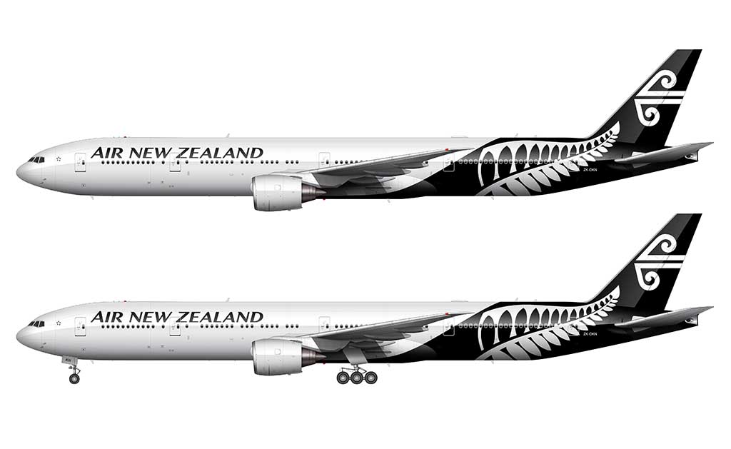 Air New Zealand Boeing 777-300ER side view