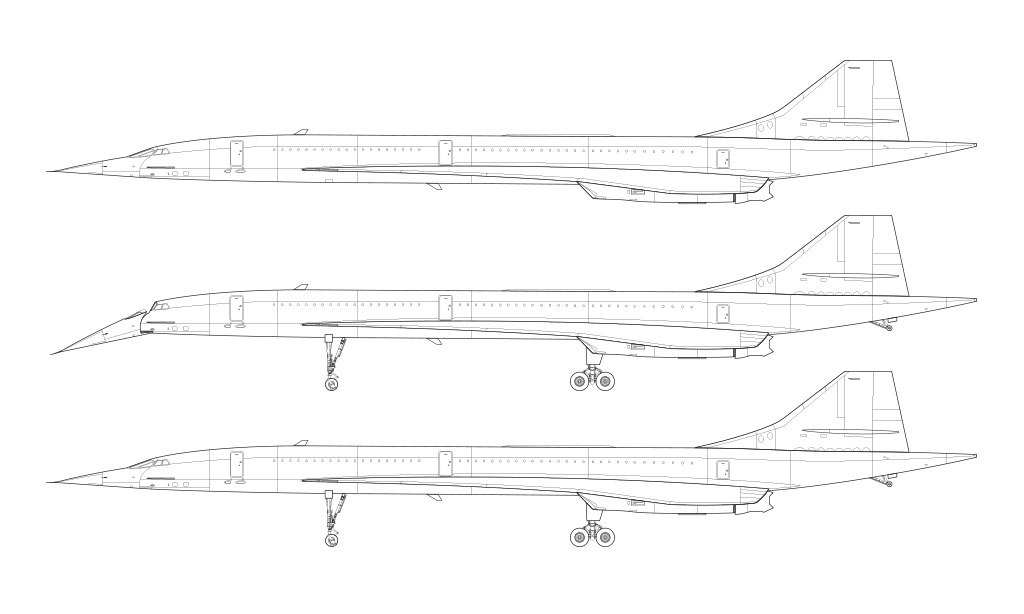 Concorde line drawing