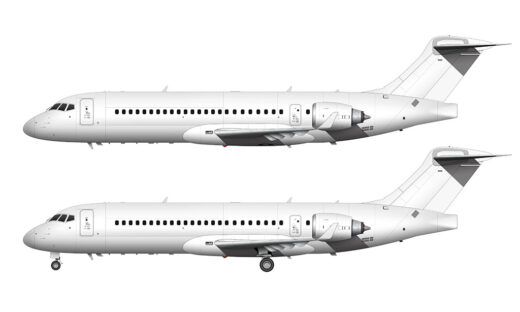 All White Comac C909 Template